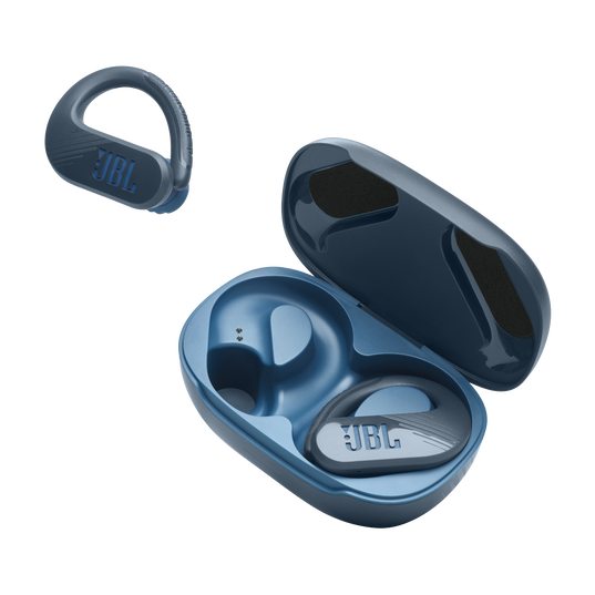 JBL Endurance Peak 3 - Blue - Dust and water proof True Wireless active earbuds - Detailshot 8
